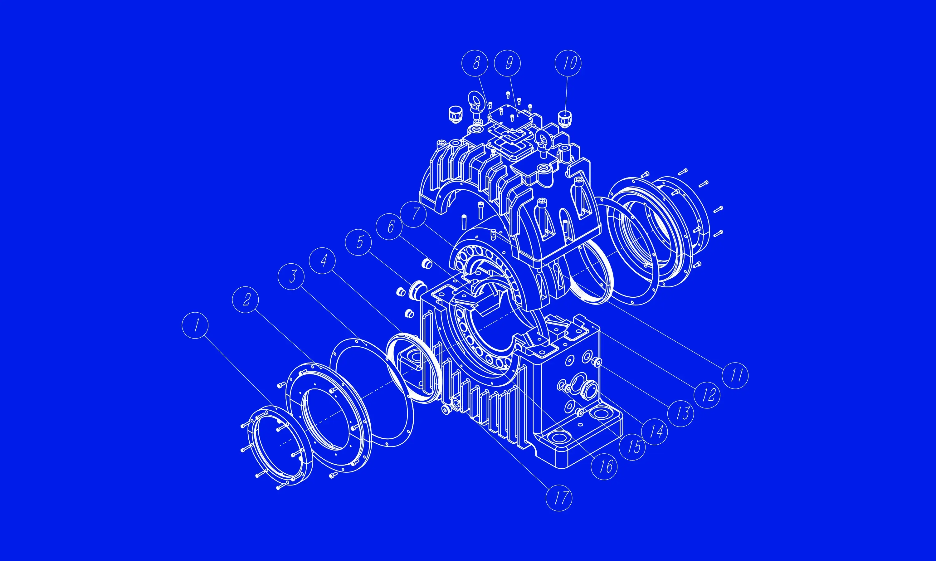 Technical illustration of BHS high-precision journal bearings